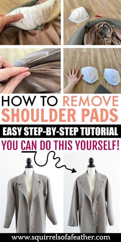 how to remove shoulder pads